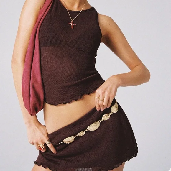 Princess Polly Dark Brown two piece set - Picture 5 of 5